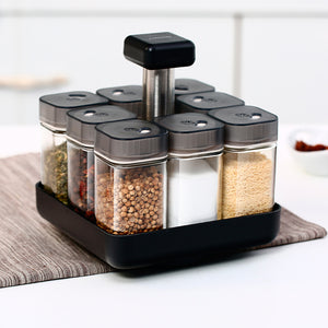 European Style Rotating Glass Seasoning Bottle