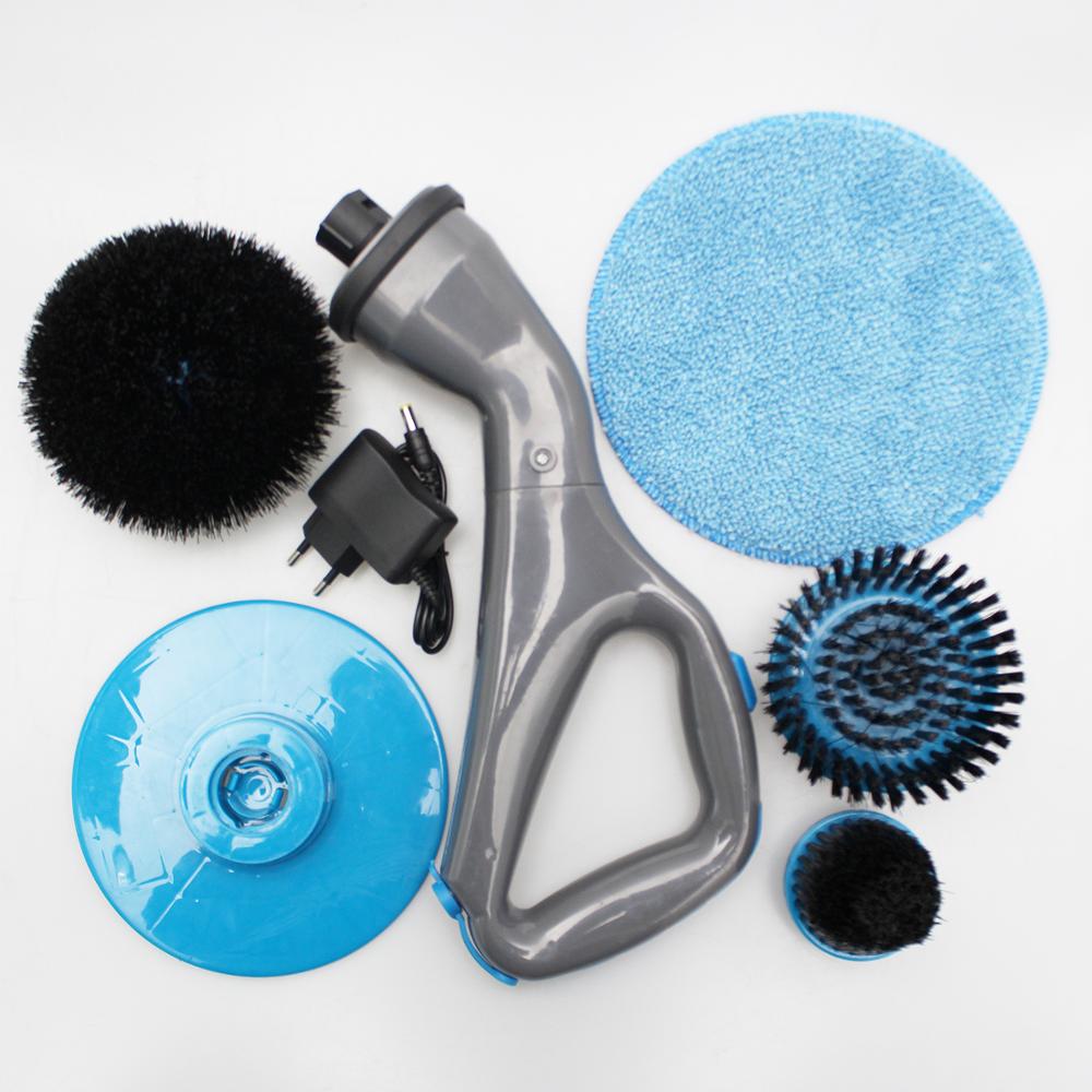 4pcs Cordless Hurricane Muscle Scrubber Electric Cleaning Brush with Brush Heads Bathroom Surface Bathtub Shower Tile Brush