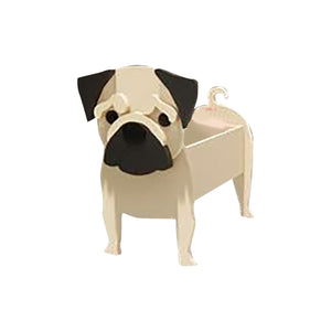 Cute Funny Creative Dog Planter Animal Shaped Cartoon Succulent Planter Wooden Flower Pot Decor Succulent Planter Pottery