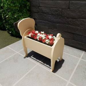 Cute Funny Creative Dog Planter Animal Shaped Cartoon Succulent Planter Wooden Flower Pot Decor Succulent Planter Pottery