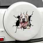 Funny dog in the crack  Vinyl Car Stickers Decals Motorcycle Accessories Car-Window Decorative Goods  PVC Decorative 2021 New