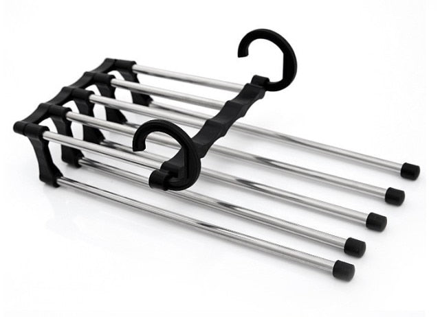 Multifunctional Clothes Hanger Storage Pants Cloth Hangers Storage Rack Multilayer Cloth Hanger Closet Organizer