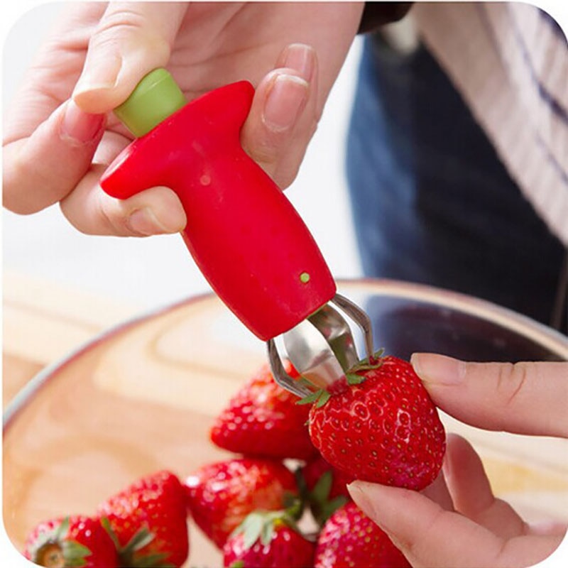 ONEUP Strawberry Huller Knife Tomato Stalks Stem Remover Fruit Core KItchen Gadget Kitchen Tool Strawberry Hullers